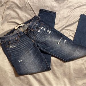 A & F Distressed Skinny Jeans
